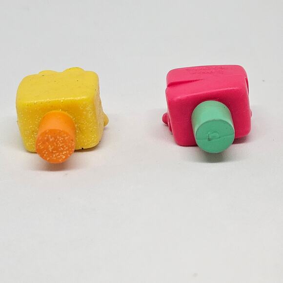 Shopkins Season 1 Ultra Rare Polly Polish Original Yellow Variant Pink Lot of 2 - Picture 6 of 7